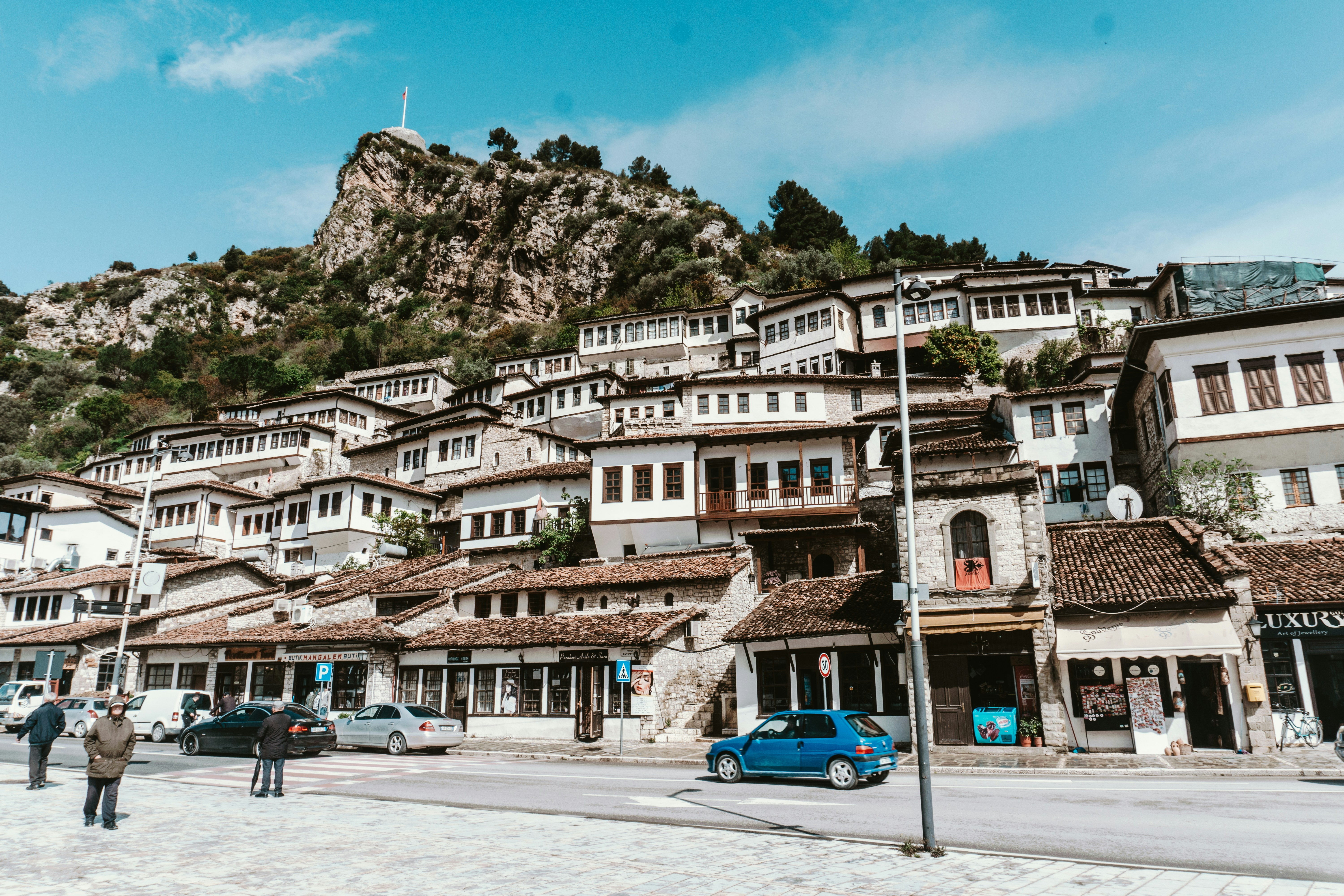 berat city thousand window houses and ottoman architecture
